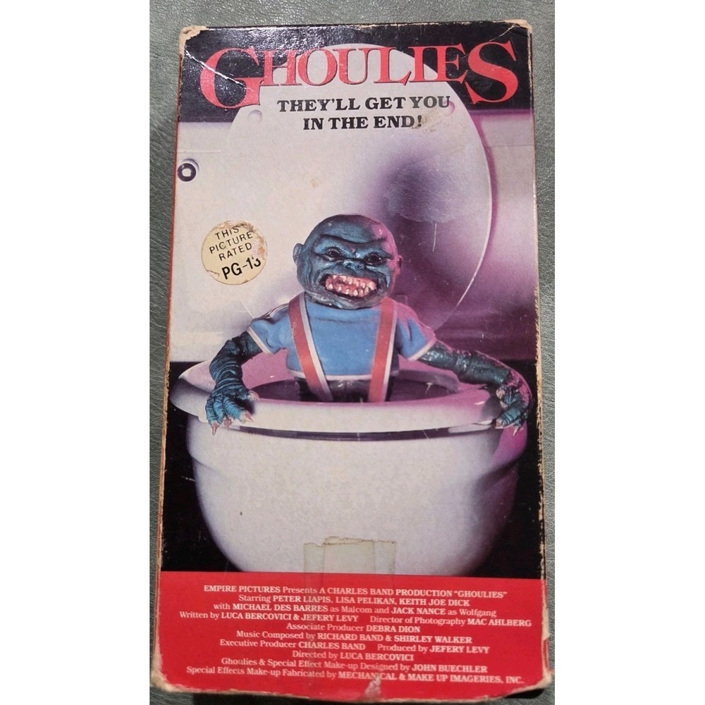 Ghoulies 1985 Vestron Video Classic 80's Horror Movie VHS Vintage